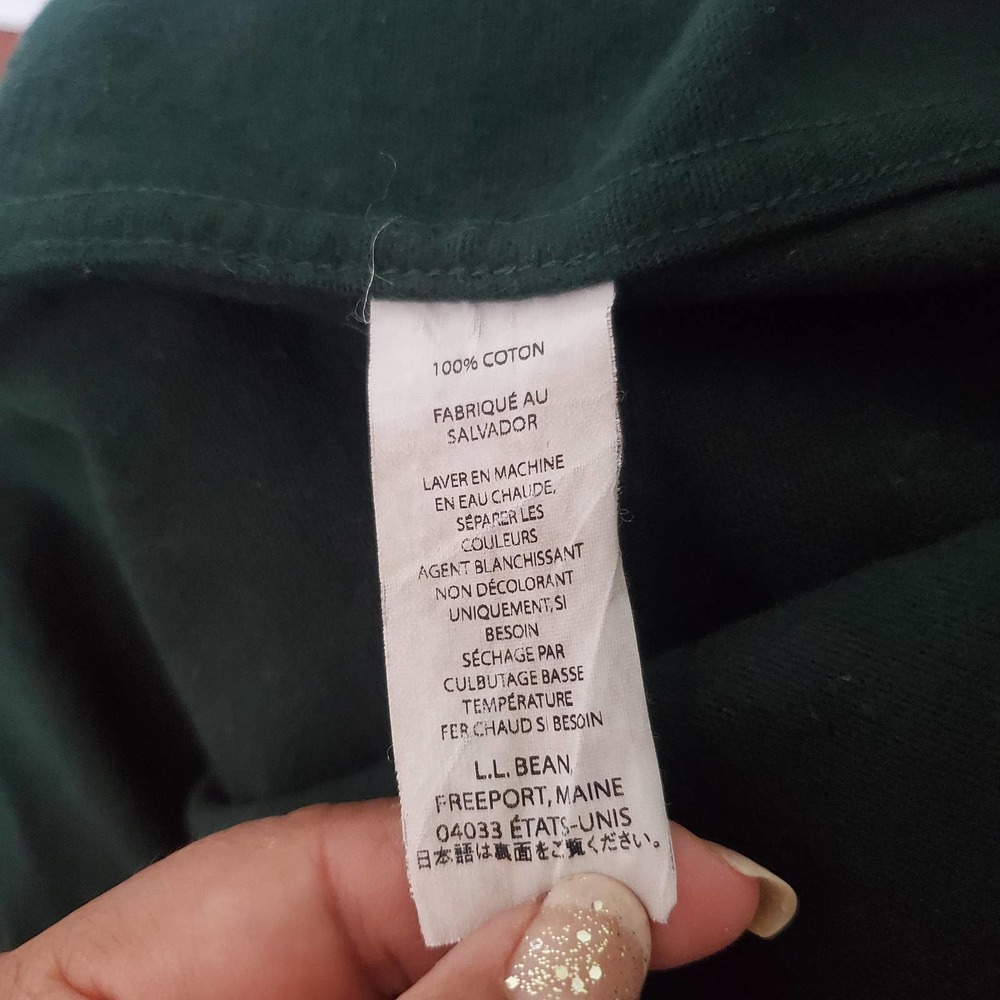 L.L. Bean Green Flannel Size XL - Picture 4 of 5
